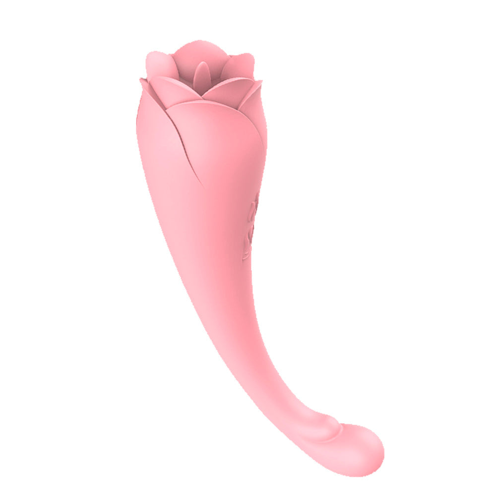 Rose Sex Toy Nipple Vibrator - Tongue Licking and Clit Sucking – product view 2