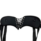 Strap-on Dildo Realistic Silicone Dildo with Wearable Sex Harness for Couple Pegging Women Lesbian Sex Fun, 7.6'' (Black) – product view 12