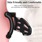 Male Penis Exercise Lightweight Chastity Cage - Adult Sex Toy with 4 Different Size Rings – product view 3