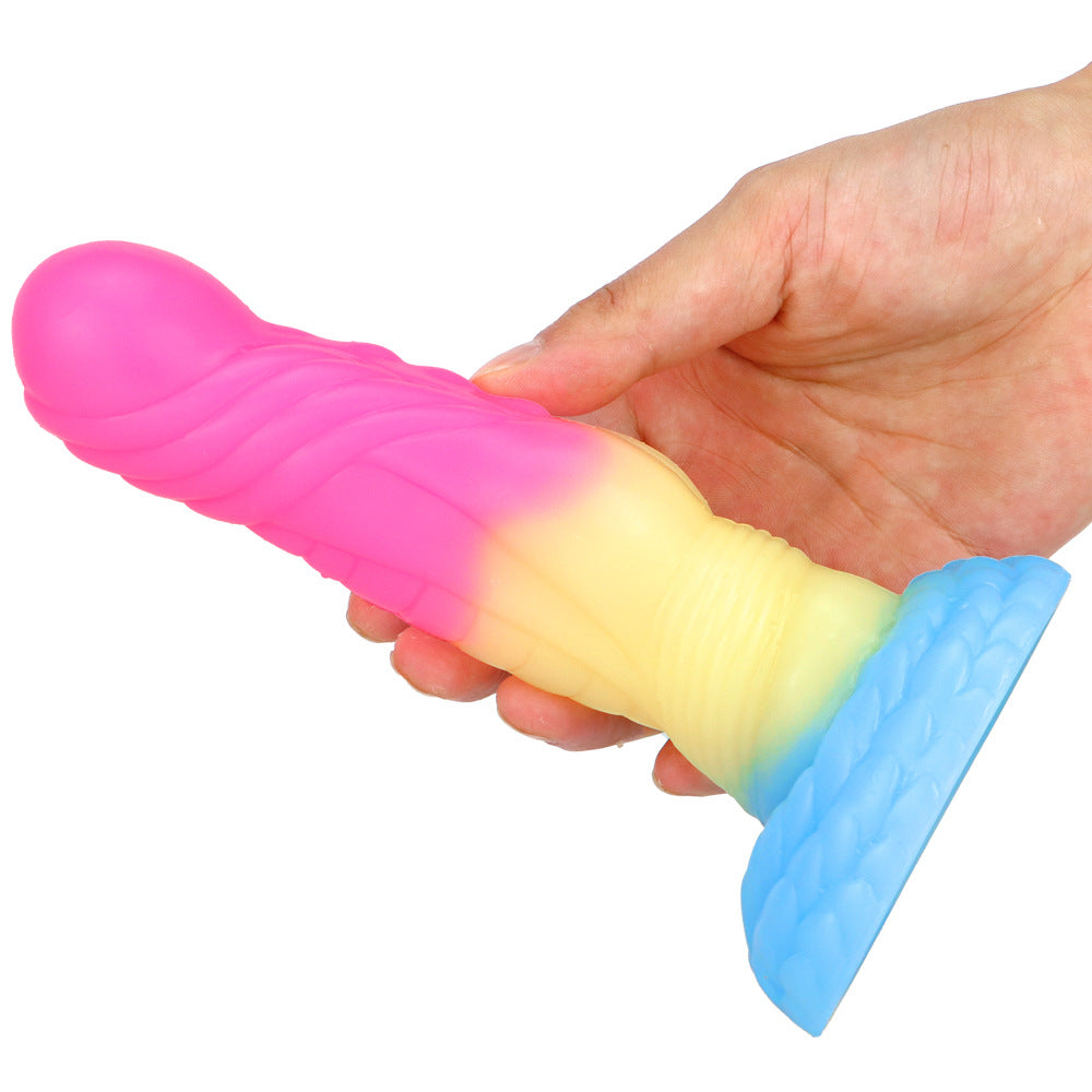 Mixed Color Liquid Silicone Artificial Dildo – product view 11