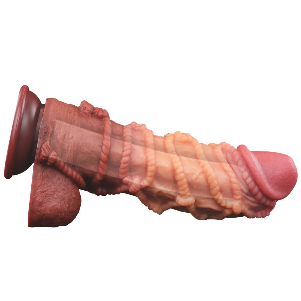 Double Layer Silicone Hemp Rope Artificial Dildo – product view 2