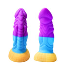 Thick Rainbow Dildo Heterosexual Fantasy Alien Dildo – product view 5