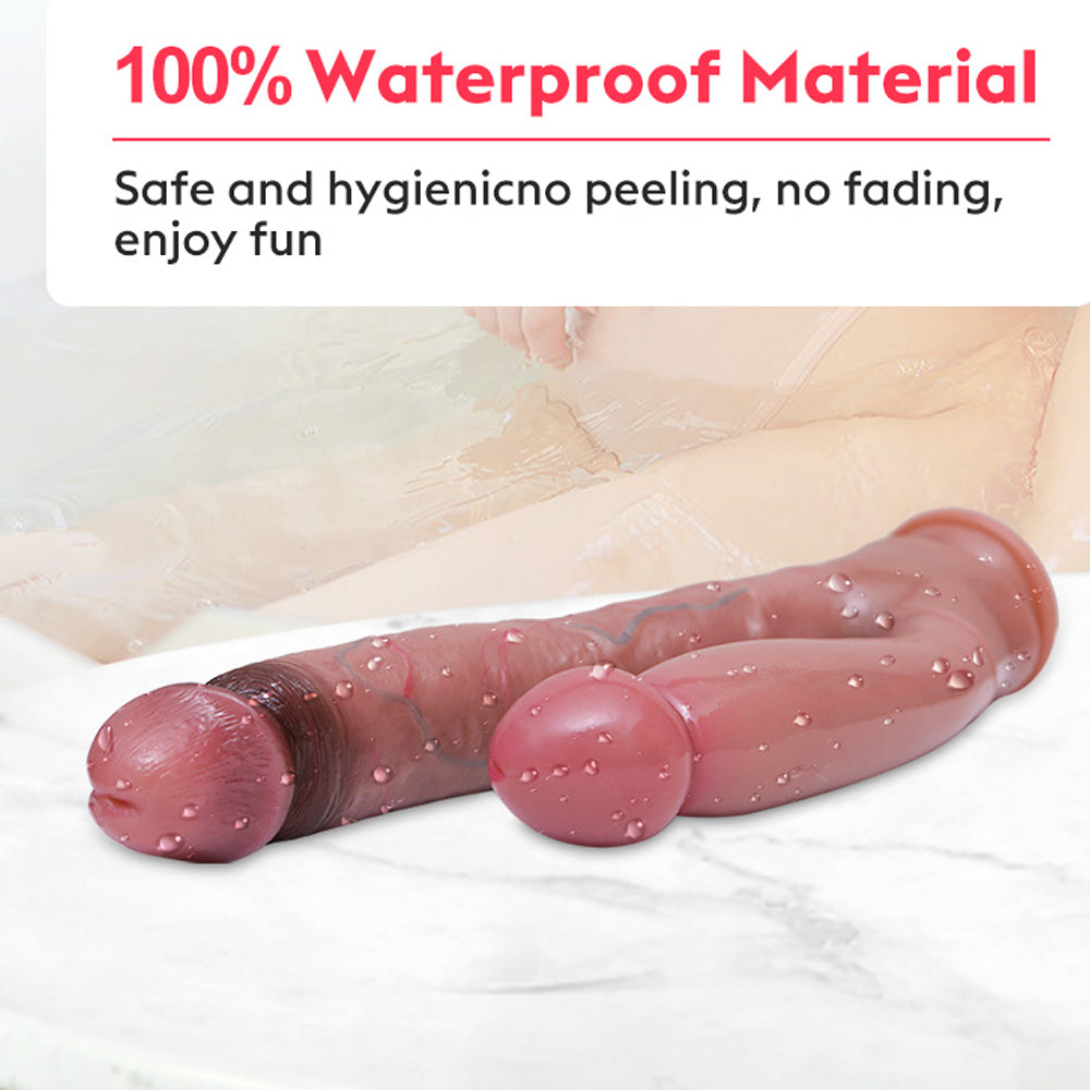 Double Penetration Silicone Allovers ThrustingDildo – product view 5