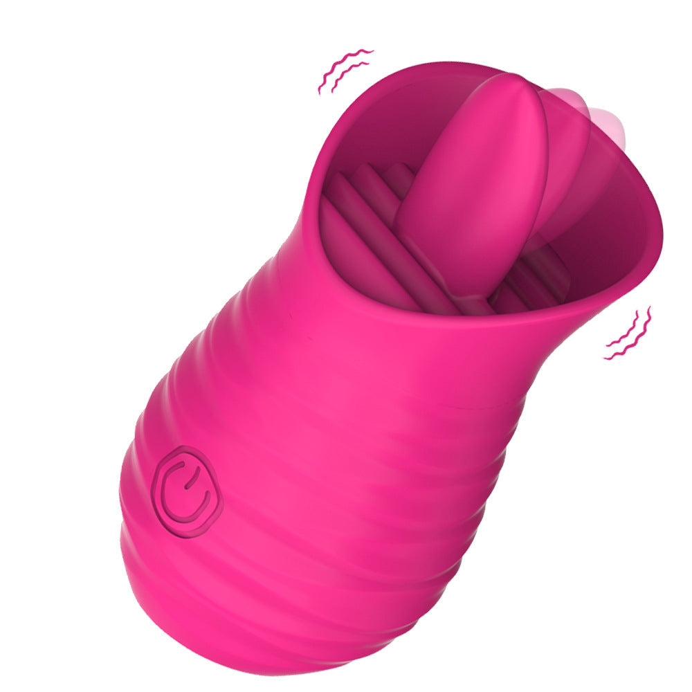 10 Frequency Tongue Vibrator Female Vibrator Rose Petal Vibrator – product view 2