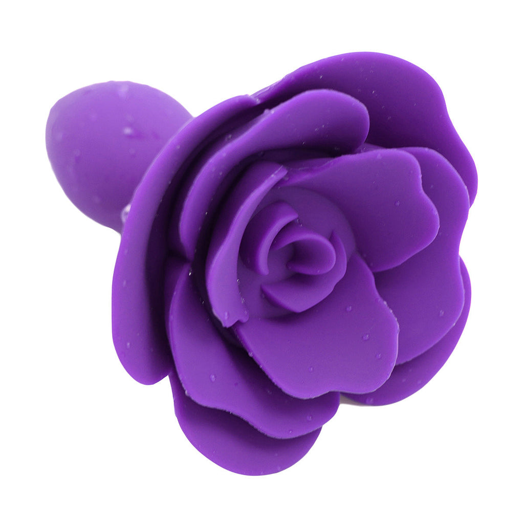 Rose Purple Butt Plug Training Anal Plug Backyard Sex Toys – product view 5