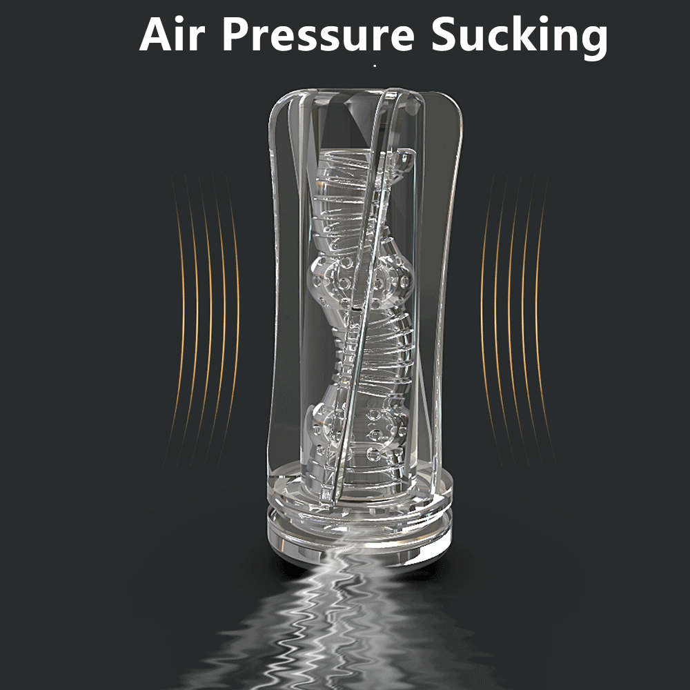 Red Eagle 10 Vibrations Air Pressure Sucking Electric Male Stroker Transparent Soft for Penis Stimulation – product view 4