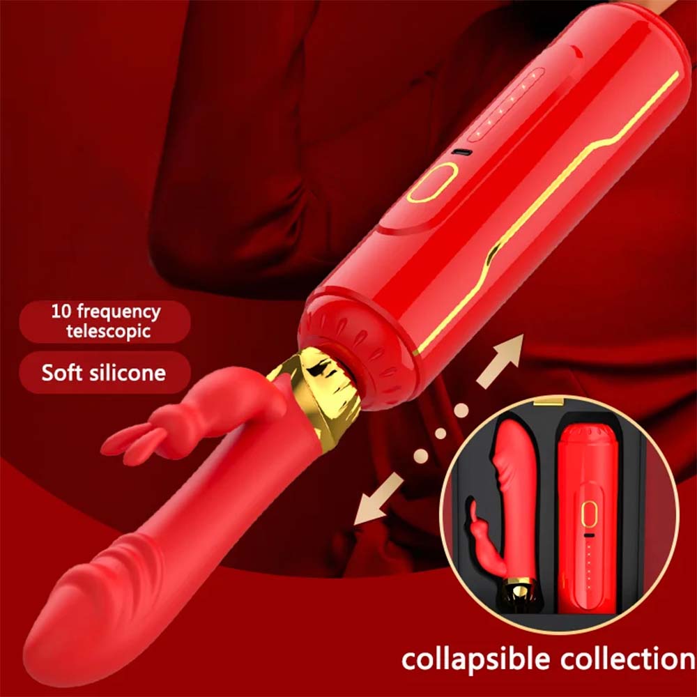 10 Frequency Automatic Pushing Back and Forth Dildo G-spot Vibrator – product view 2