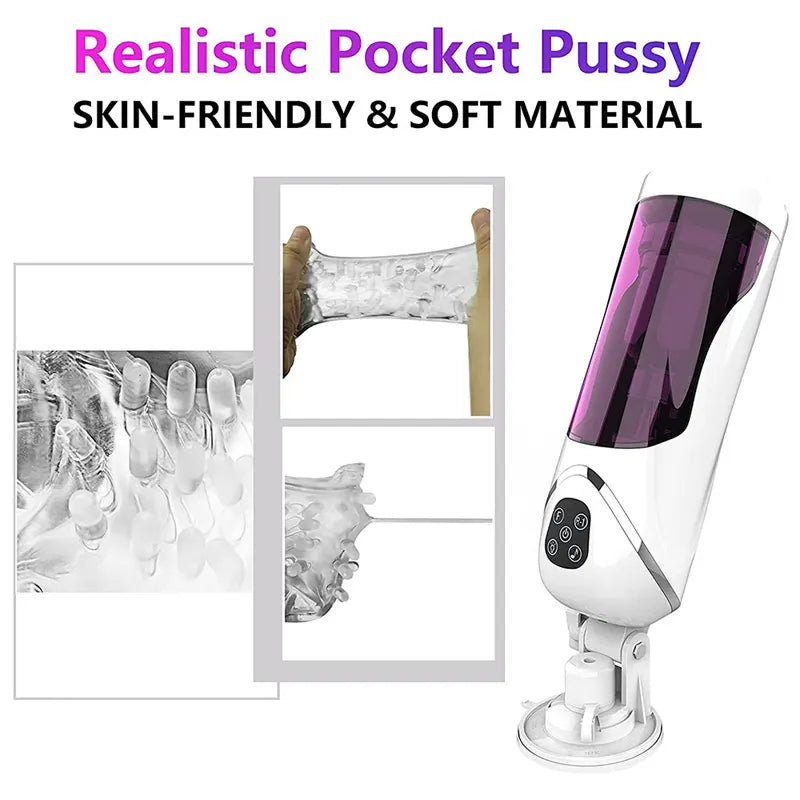 EASY.LOVE L 10 Thrusting Rotation Automatic Hands Free Male Stroker Intelligent Voice Interaction Device with Suction Base — product image 10