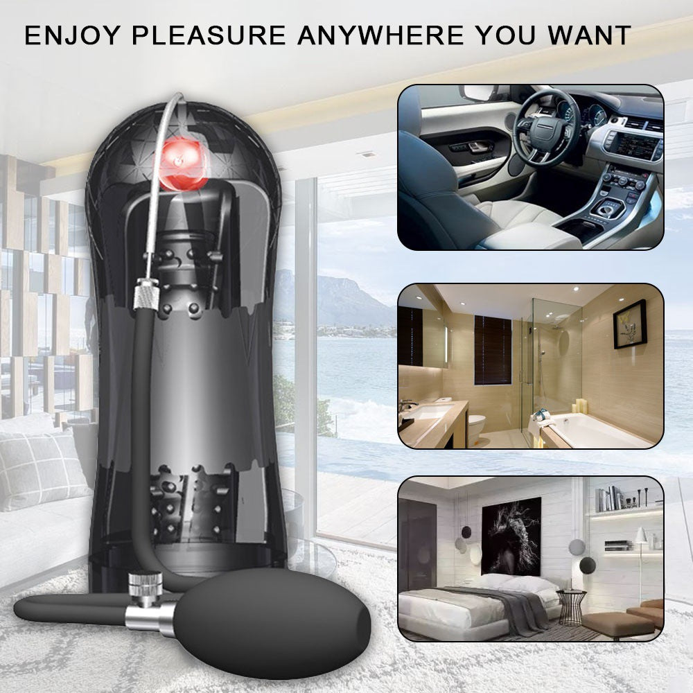 SpeedGlidePro 10 Vibration Mode Sucking Air Pressure Male Stroker Variable Frequency Vacuum Multi Channel Stroker — product image 6