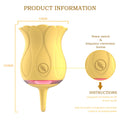 Rose Petal Vibrator Swirl Air Sucking and Teasing Clit Nipple Vibrator – product view 2