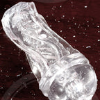 Jelly Inverted Model Transparent Masturbation Cup with Transparent See Through Vagina Handheld Pocket Vagina Pussy Toy — product image 2