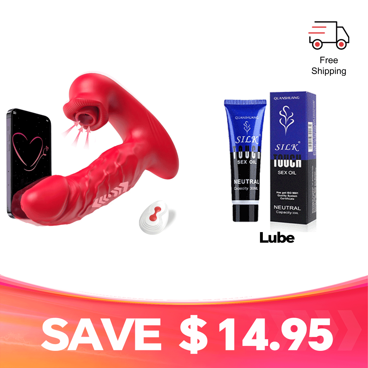 Trovina - 2-in-1 Massager with External & Internal Motion