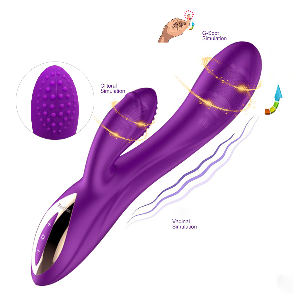 Silent Multifunctional Purple Vibrator G-Spot Vibrating Dildos – product view 3