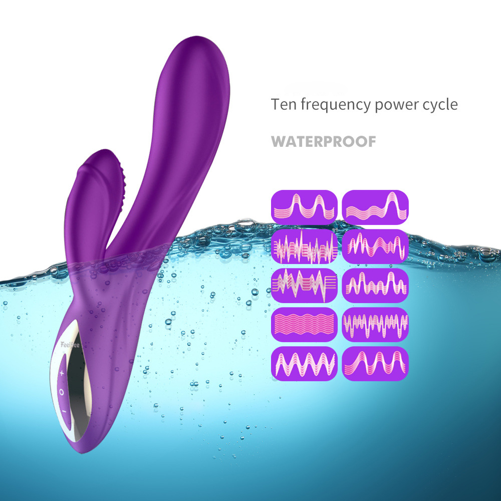 Silent Multifunctional Purple Vibrator G-Spot Vibrating Dildos – product view 2