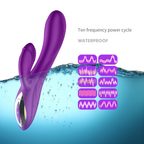 Silent Multifunctional Purple Vibrator G-Spot Vibrating Dildos – product view 2