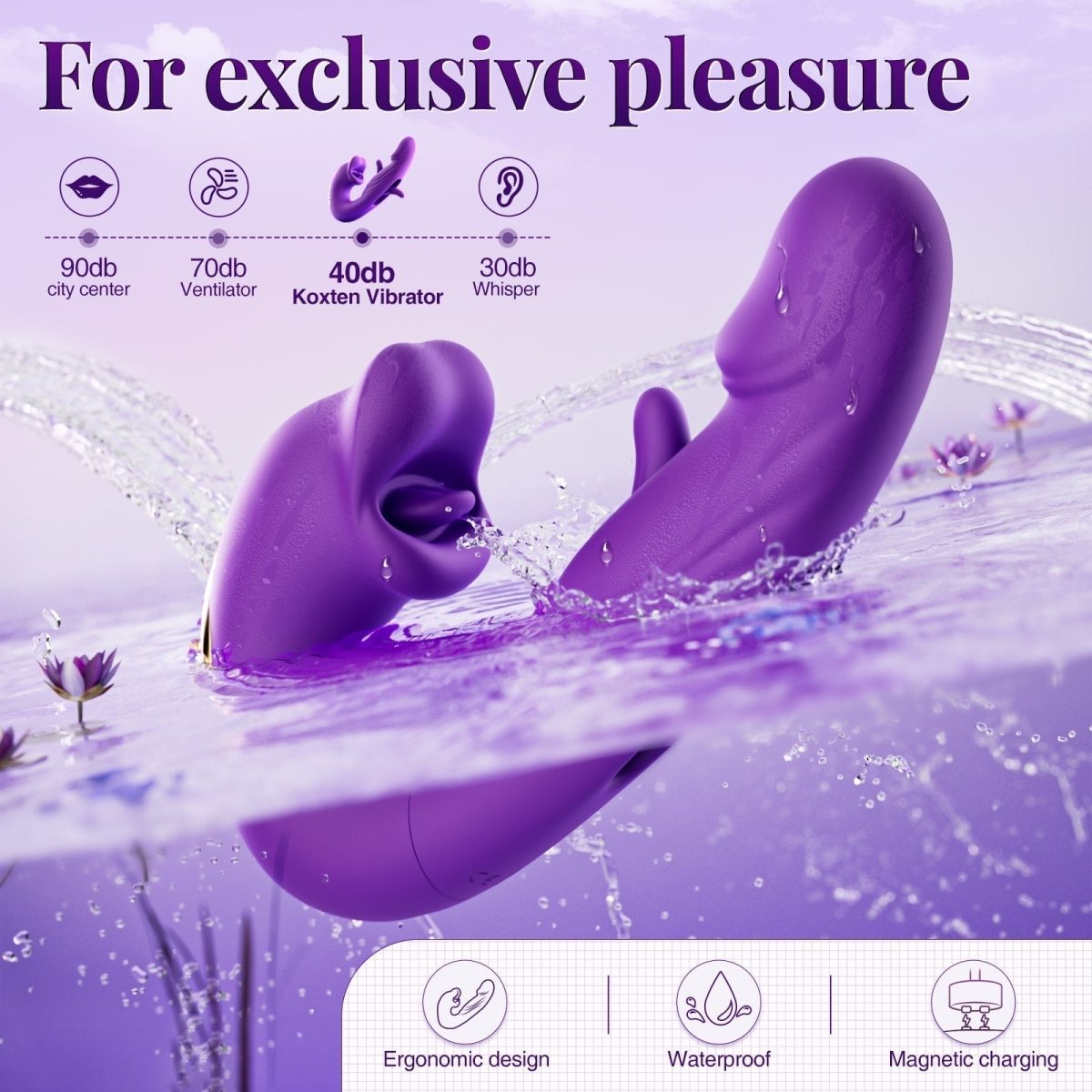 PulseWave 3-in-1 Rabbit Massager with Tongue-Style Motion