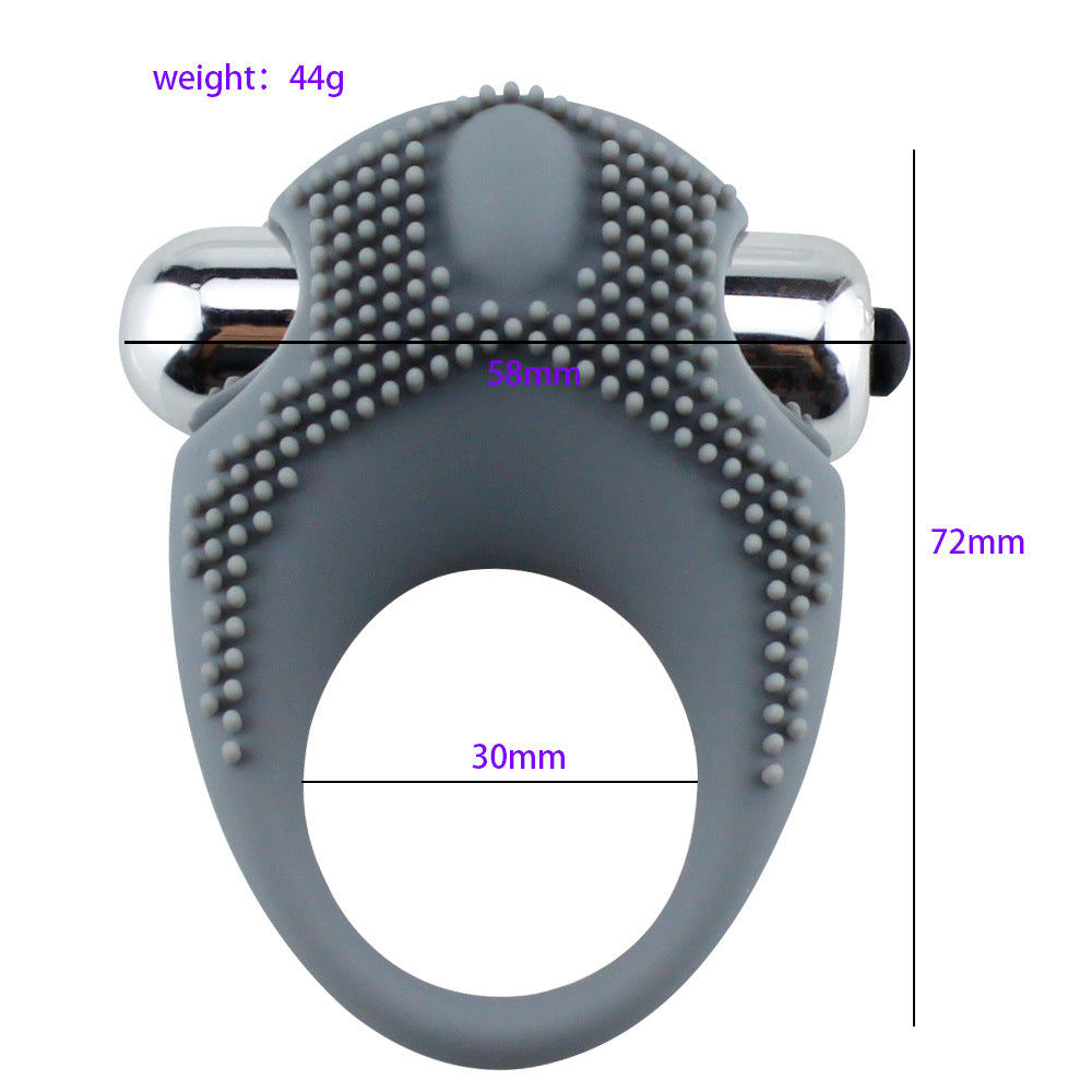 Men's Vibrating Particle Time-Delay Lock Ring – product view 5