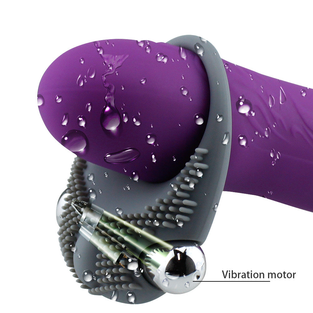 Men's Vibrating Particle Time-Delay Lock Ring – product view 4