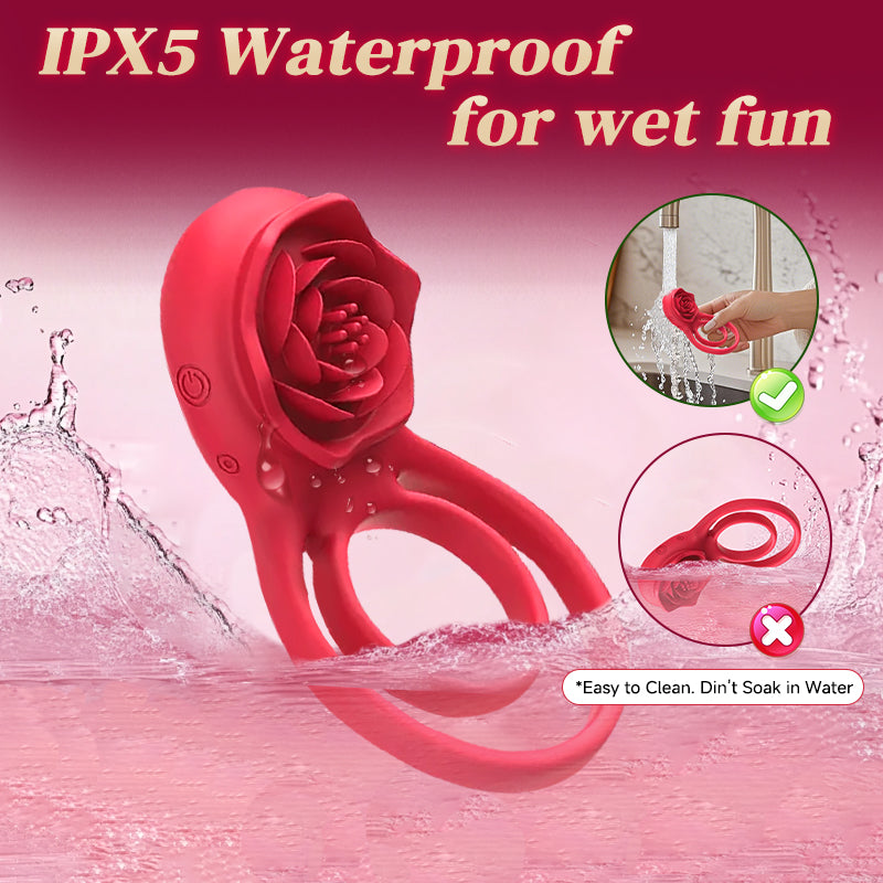 Rosurge Remote Dual-Ring Rose Massager – product detail 3