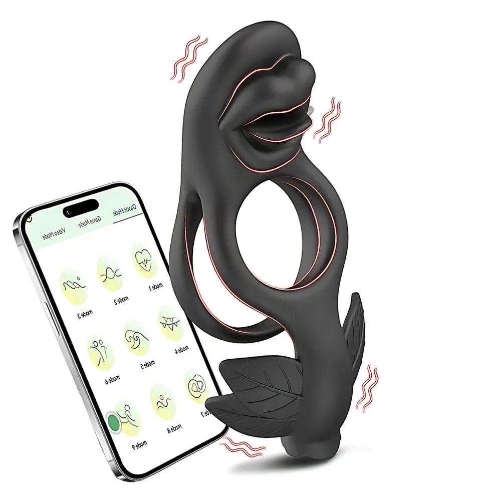 Lipleaf - Tongue Vibe Ring for External & Testicle Play