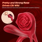 3-in-1 Rose G-Spot Vibrator Clit Stimulator & Penis Ring – product detail 3