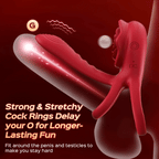 3-in-1 Rose G-Spot Vibrator Clit Stimulator & Penis Ring – product detail 4