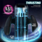 Uxolclub Male Stroker 10 Powerful Vibration Thrusting Modes Handy Stroker – product view 6