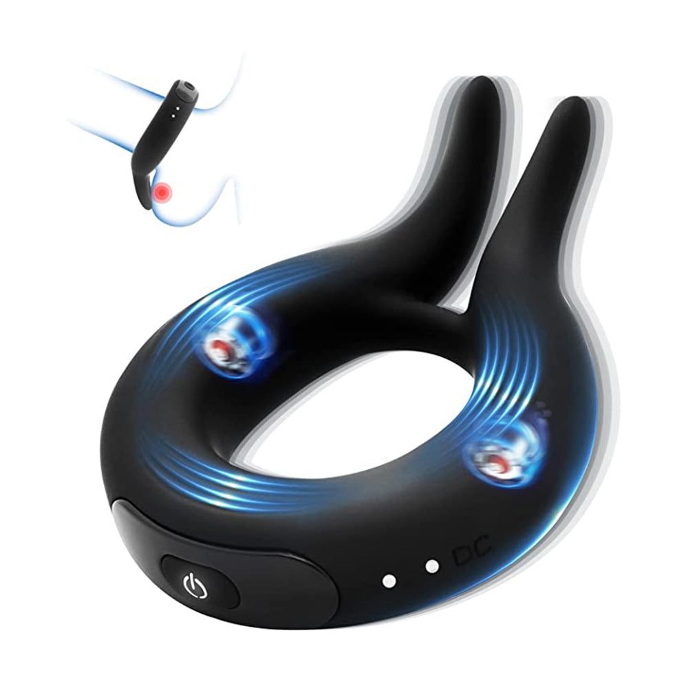 10 Vibration Modes Rabbit Design Penis Ring – product view 2