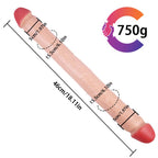 Double-Ended Soft Silicone Simulated Anus Masturbation Dildo – product view 8