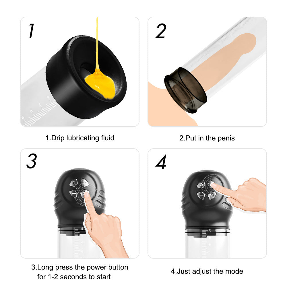 6-Frequency Negative Pressure Digital Display Waterproof Masturbation Pump — product image 20