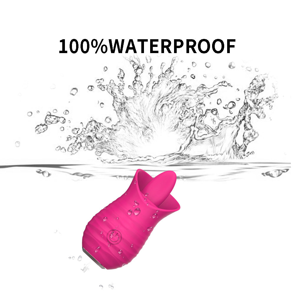 10 Frequency Tongue Vibrator Female Vibrator Rose Petal Vibrator – product view 3