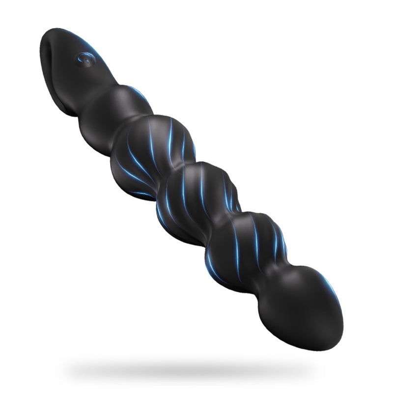 12 Vibrating Prostate Massage Ball Bead Anal Plug Back Court Masturbator