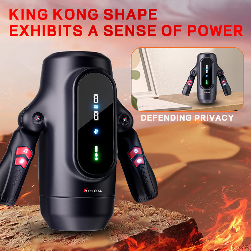 2026 Newest Male Handheld Stroker With 9 Telescopic Vibration LED Display Intelligent Heating Voice – product view 6