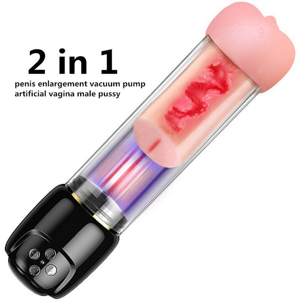 VeloThrust Vibration 6 Mode Suction Penis Pump, 2 in 1 Penis Enlargement Vacuum Pump Penis Trainer – product view 7