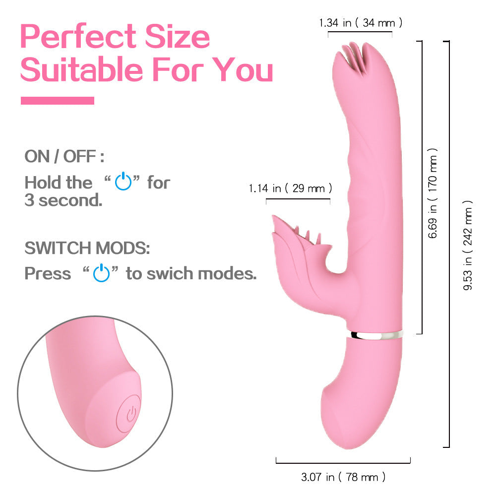 Rocking And Spinning Dildo Vibrator – product view 5