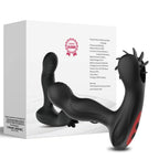 Remote Control Dual Vibrating Heated Tongue Licking Clitoris Stimulator Anal Plug – product view 10