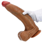 The Safest Material Green Veined Liquid Silicone Double Hardness Simulation Oversized Dildo – product view 12