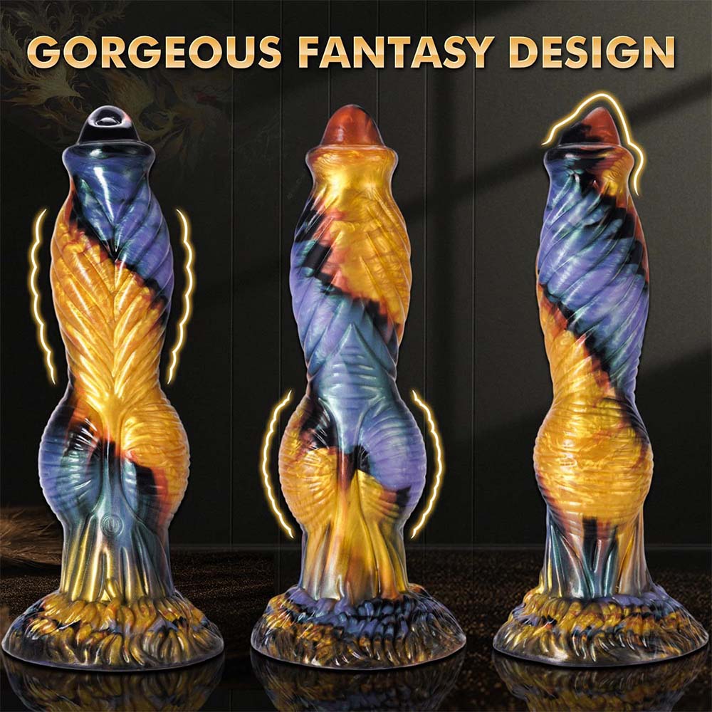 Fantasy 3-in-1 Remote Control Telescopic Vibrating Thrust Huge Dildo – product view 10