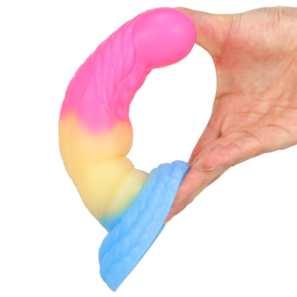 Mixed Color Liquid Silicone Artificial Dildo – product view 13
