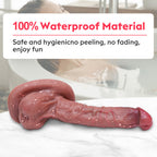 8.3 Inch Thickened Suction Silicone Dildo Free Bending Allovers Dildo