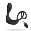 Wireless Remote Control Double Ring Lock Semen Prostate Press Anal Plug