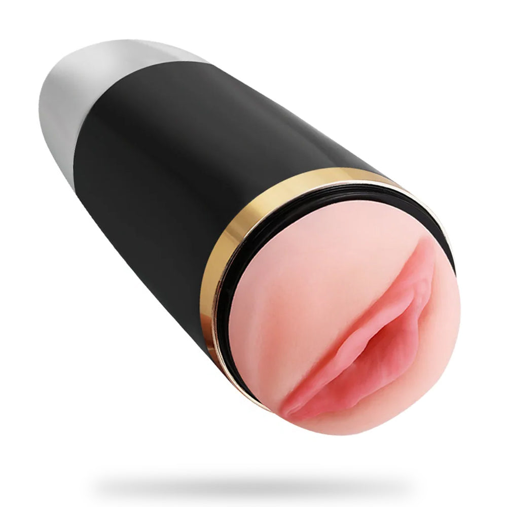 KnightStorm 10 Vibrations 4 Sucking Modes Automatic Male Stroker for Penis Stimulation Realistic Textured 3D Vagina Male Stroker