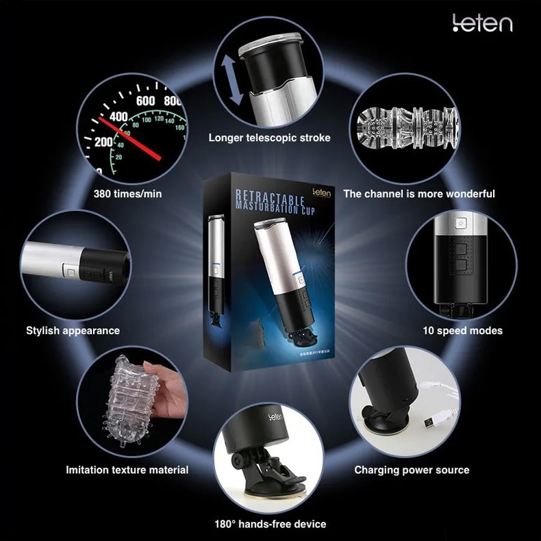 Leten X9 3RD Generation Male Exercise Penis Male Stroker – product view 9