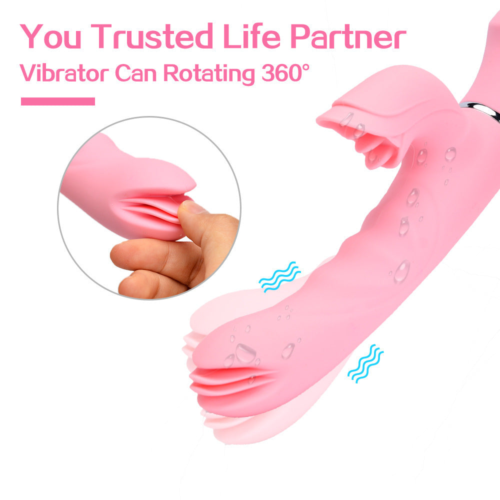 Rocking And Spinning Dildo Vibrator – product view 3
