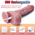 8.66 in Cobra 10 Vibrating Realistic Thrusting & Heating Dildo