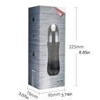 Black Cyclone 10 Vibration Sucking Masturbation Cup Retractable Simulation Touch Spiral Male Stroker – product view 6