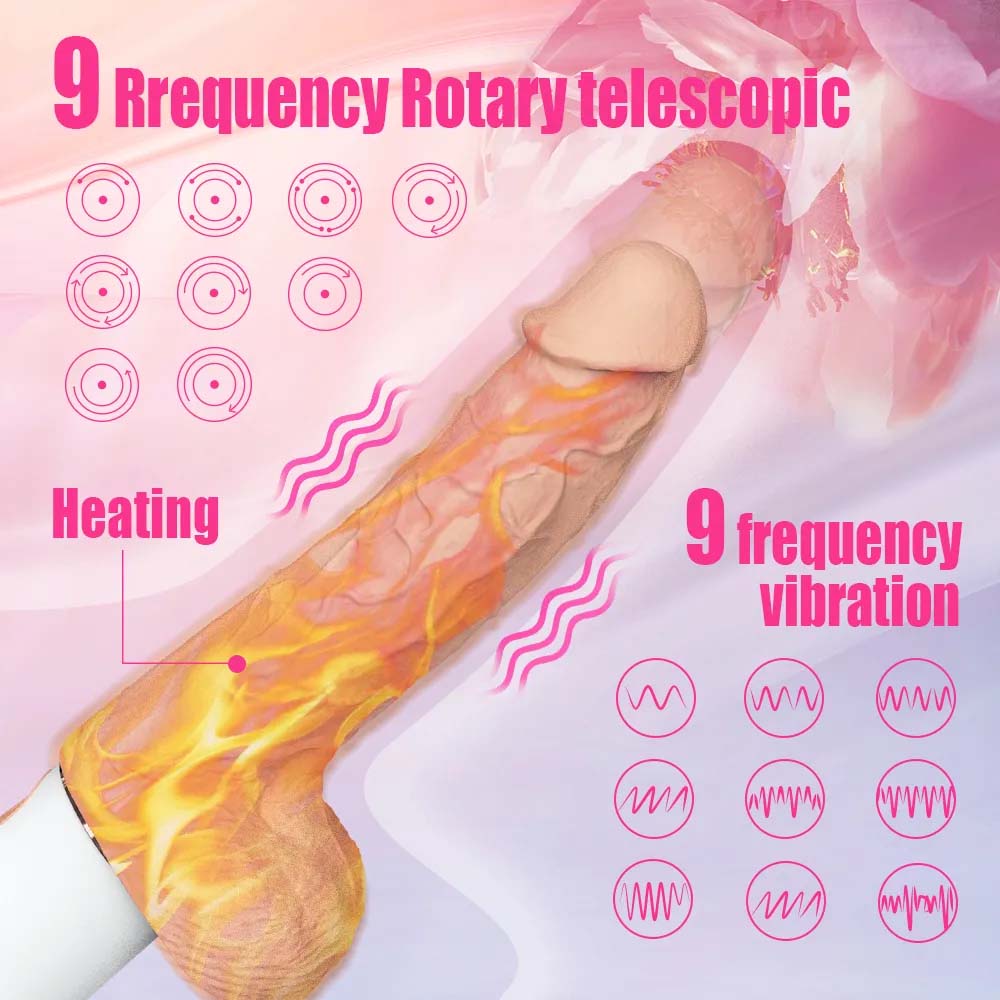 Fully Automatic Intelligent Heated 360-Degree Swinging Telescopic Dildo – product view 4