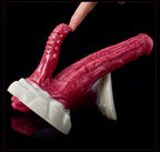 Simulated Alien-Shaped Female Penis Dual-Channel Silicone Dildo – product view 5