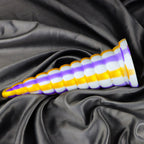 Colorful Threaded Silicone Special-Shaped Artificial Dildo – product view 8