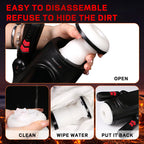 2026 Newest Male Handheld Stroker With 9 Telescopic Vibration LED Display Intelligent Heating Voice – product view 12